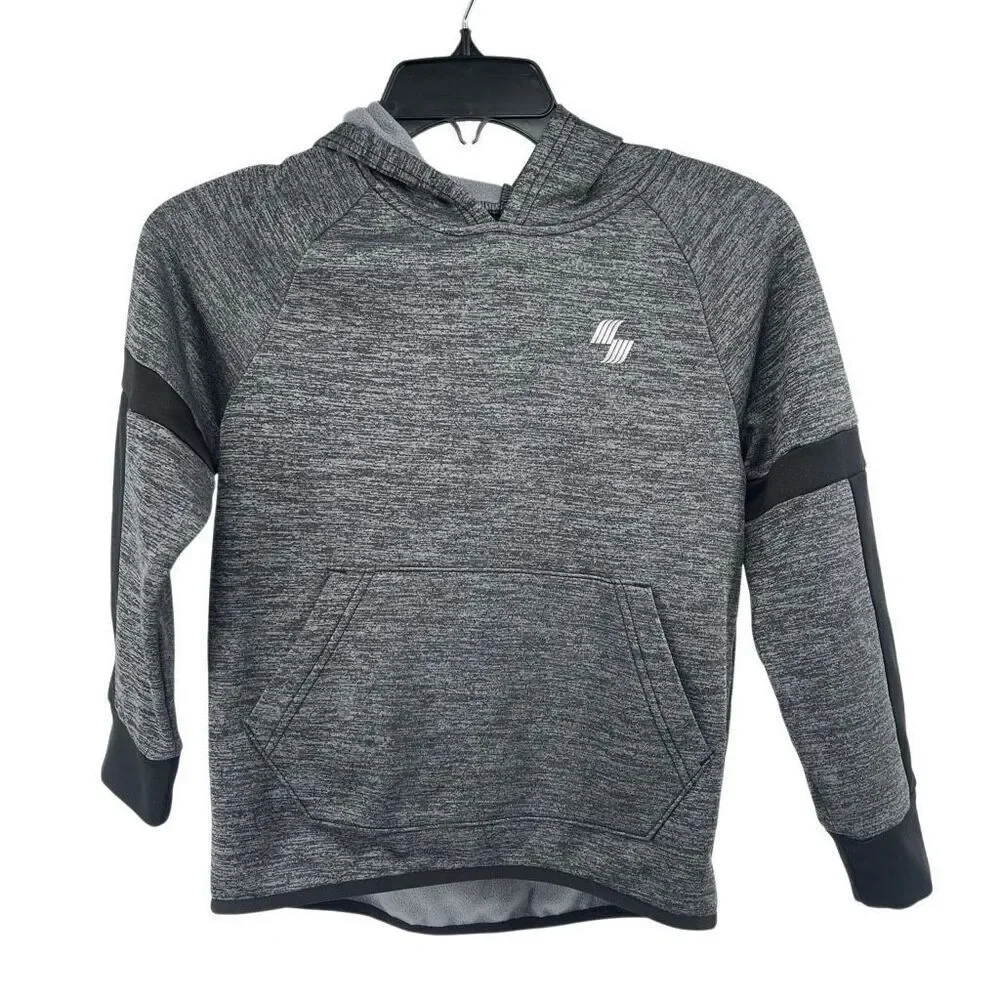 Children’s Place Sport Boys Performance Hoodie & Jogger Set Grey/Black M 7/8